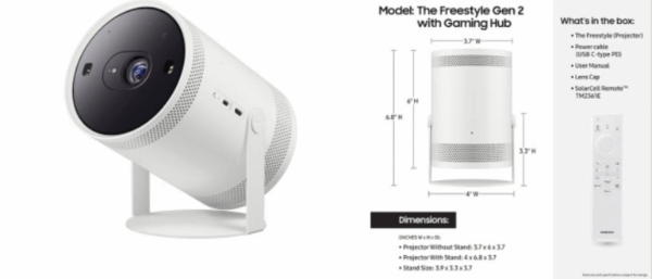 The Freestyle 2nd Gen Smart FHD Portable LED Projector - Image 2