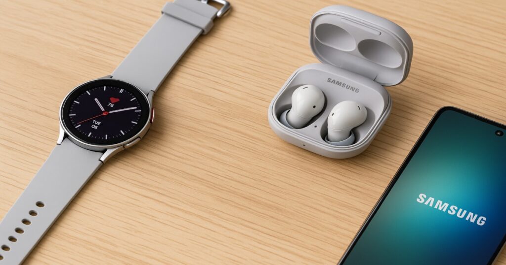 Image of Samsung Gadgets Watches Buds and Phone